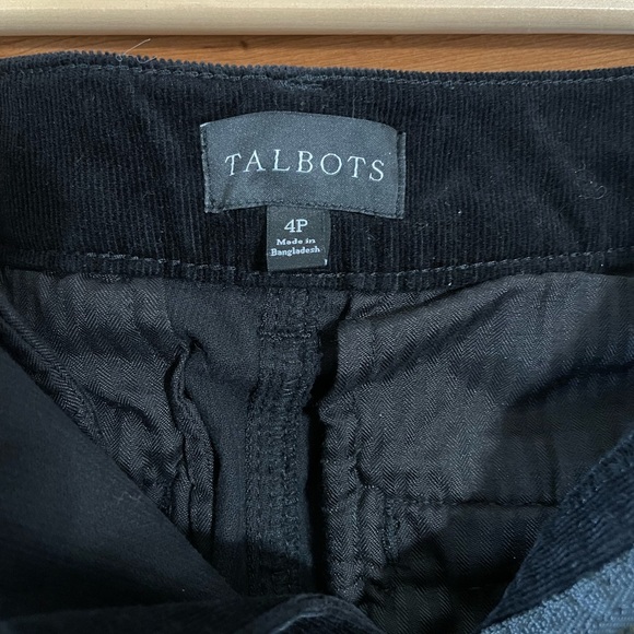 Talbots Black Flare Leg Stretch Corduroy Trouser/Pant P4 - Picture 4 of 7
